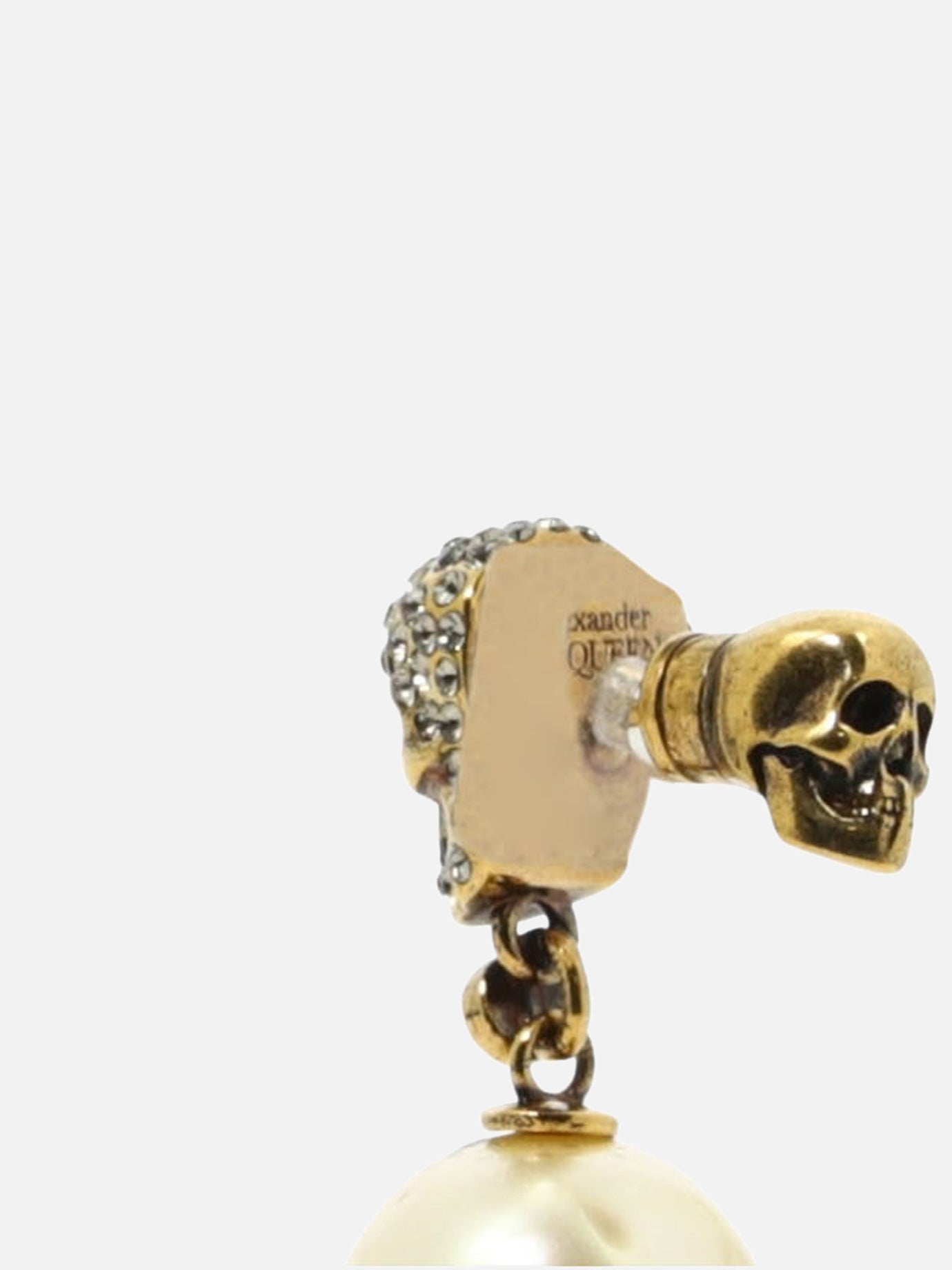 "Pearl & Skull" earrings