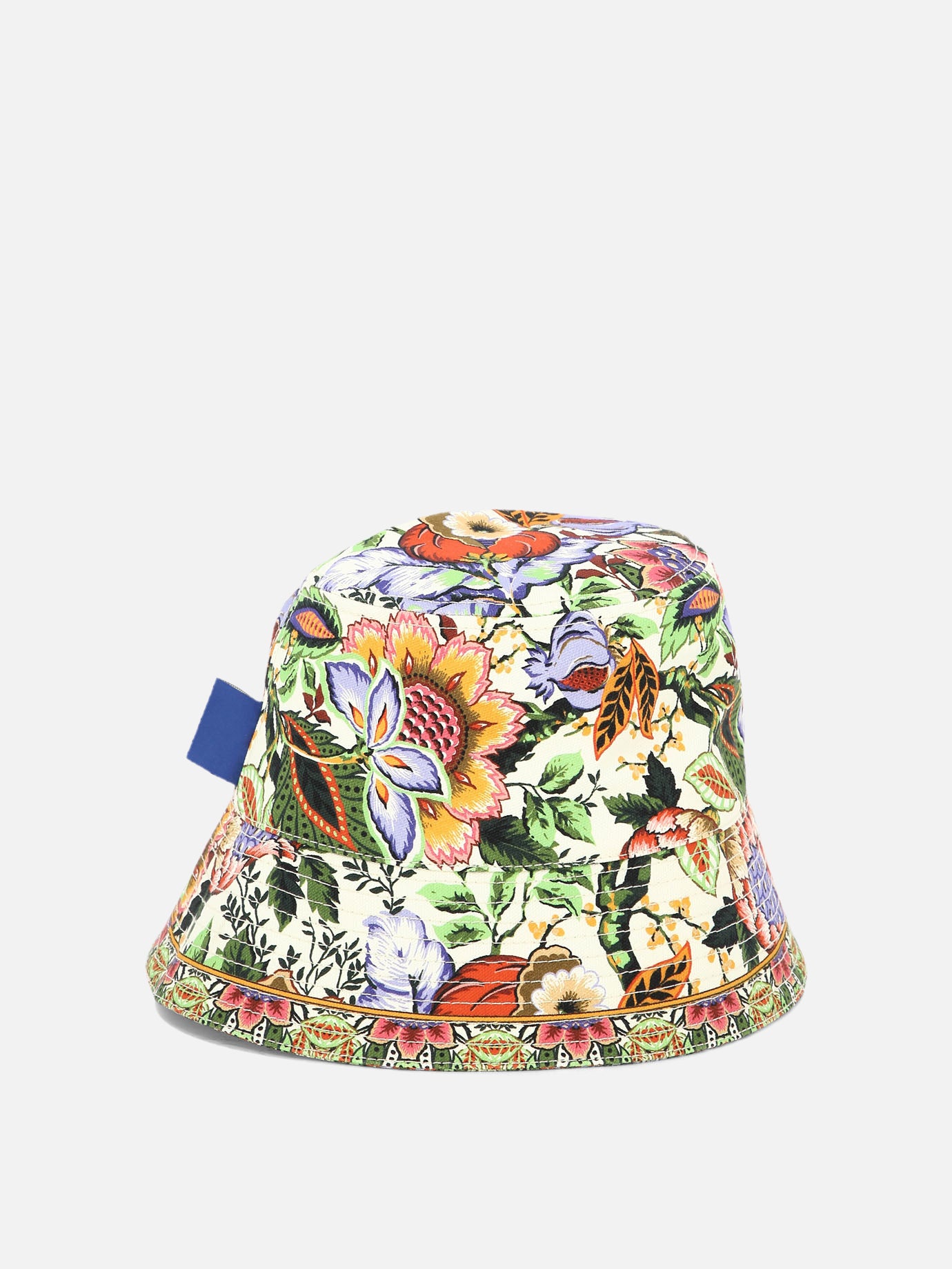 Bouquet-print bucket hat