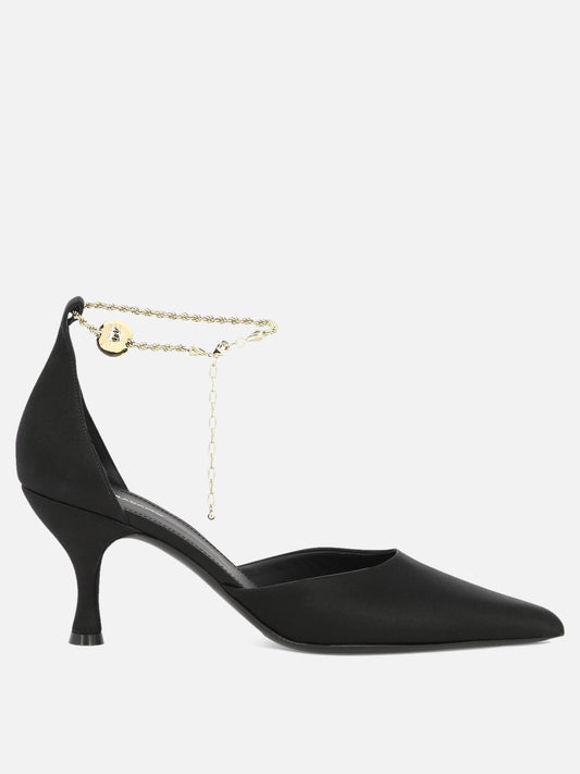 Pumps with ankle chain