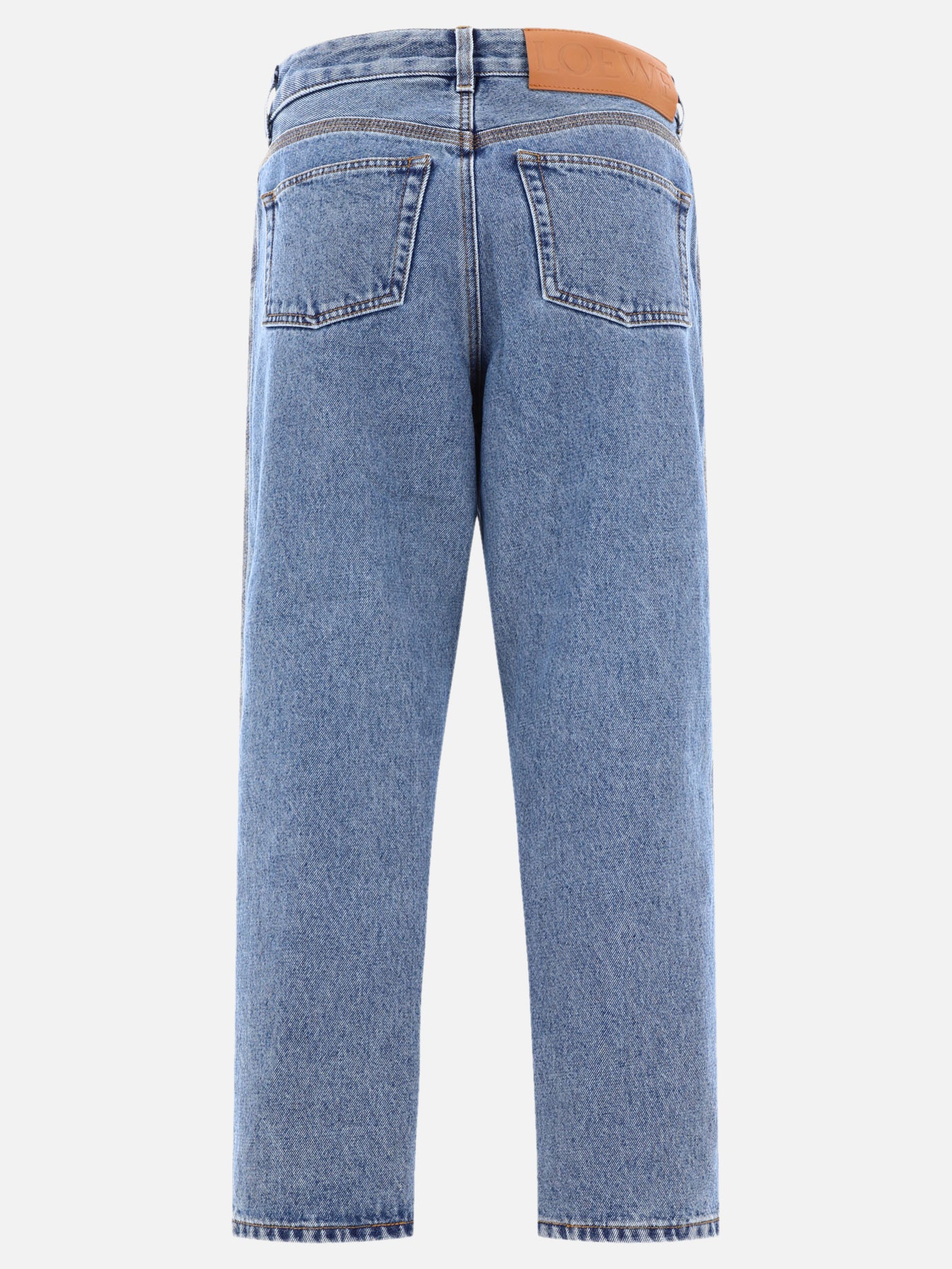 "Anagram" cropped jeans
