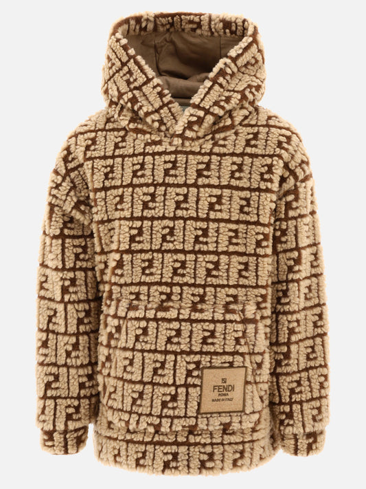 Wool hoodie with logo