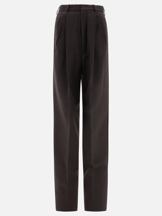 Tailored stretch wool trousers
