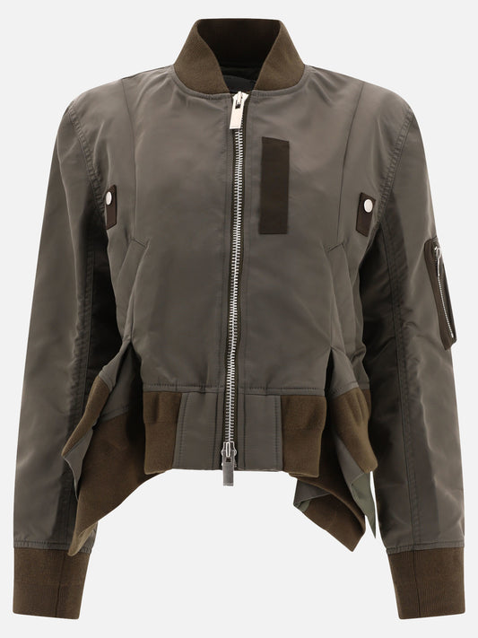 Nylon bomber jacket