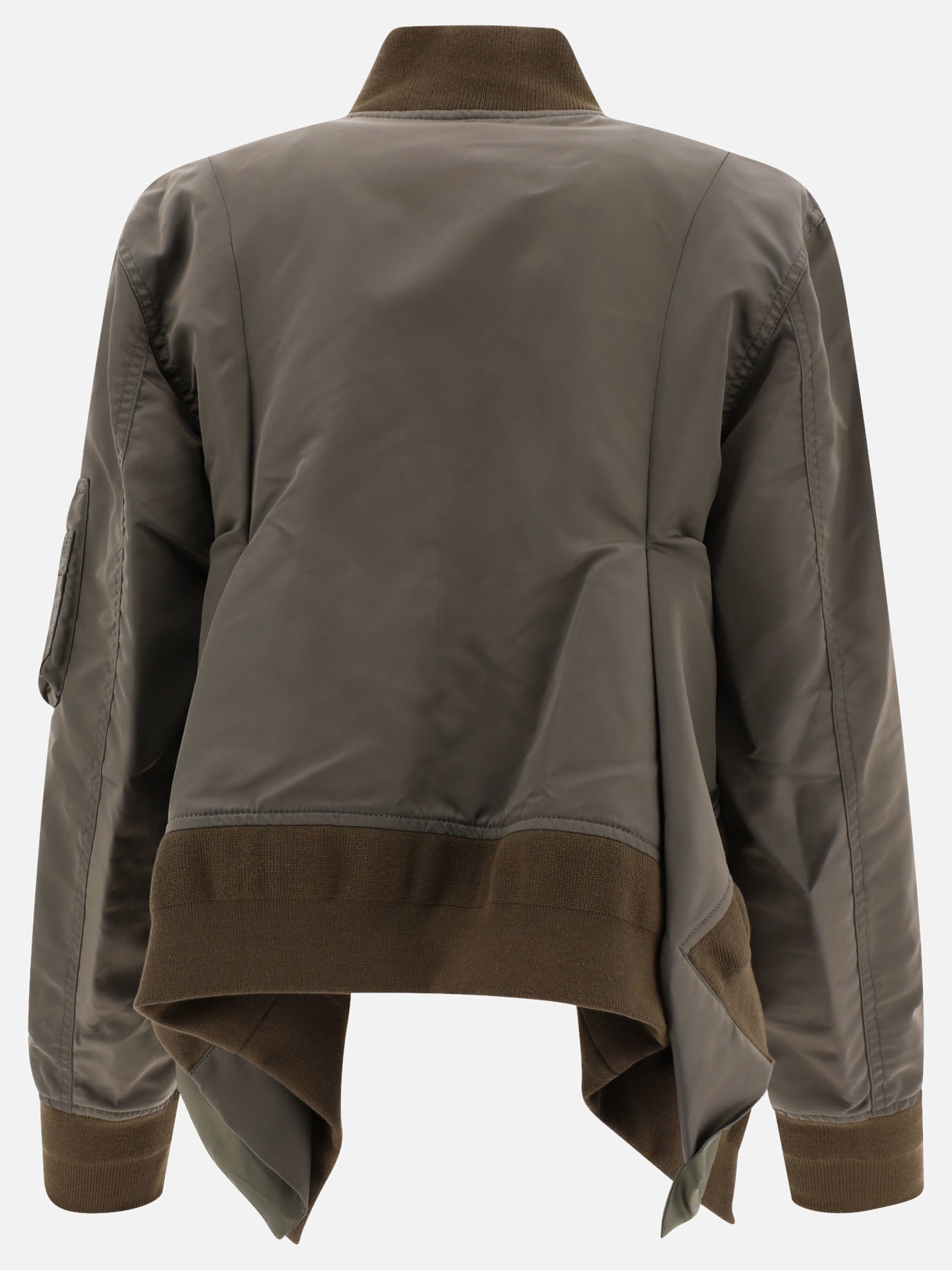 Nylon bomber jacket