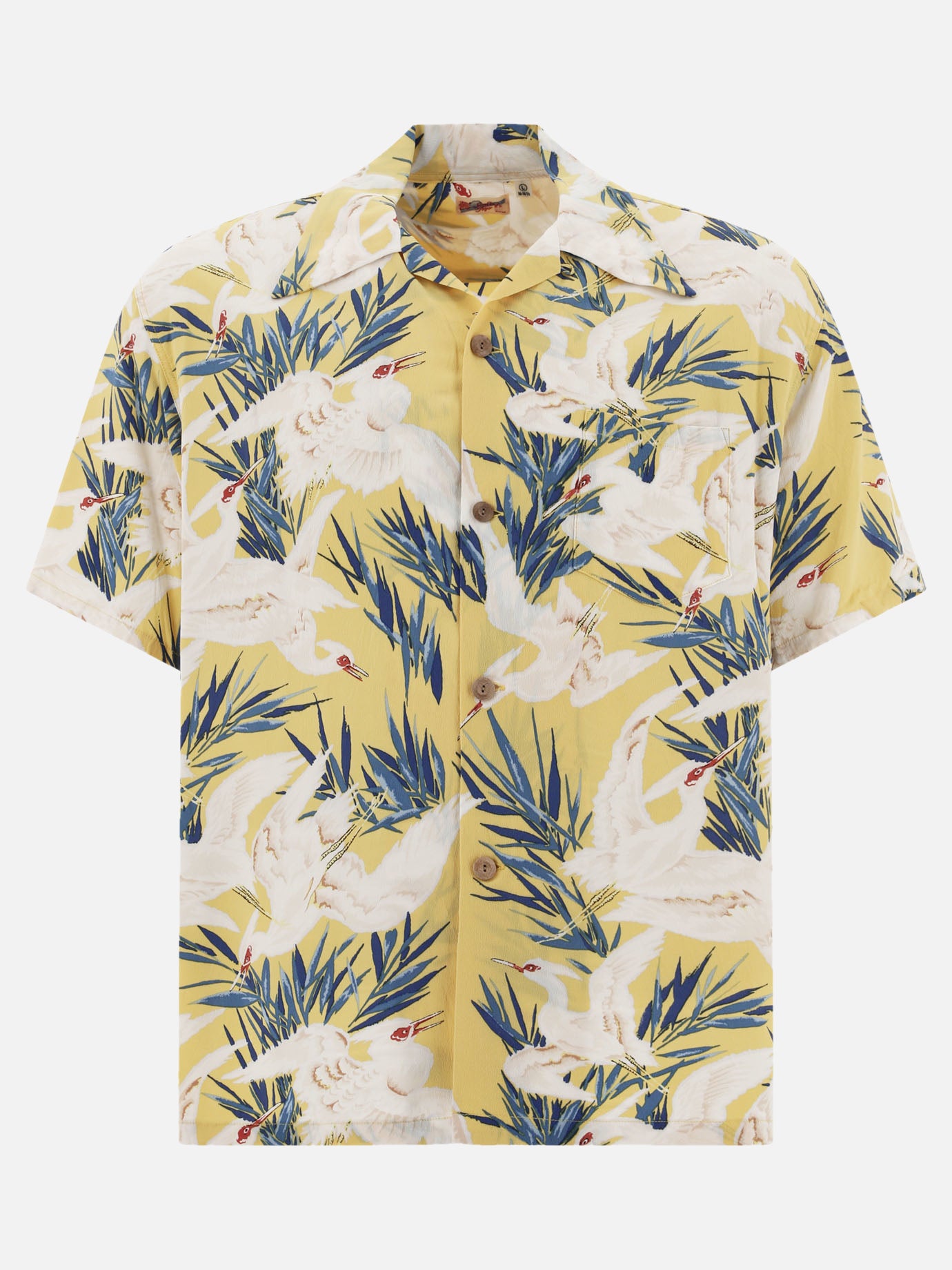 Sun Surf "White Egret" shirt Yellow