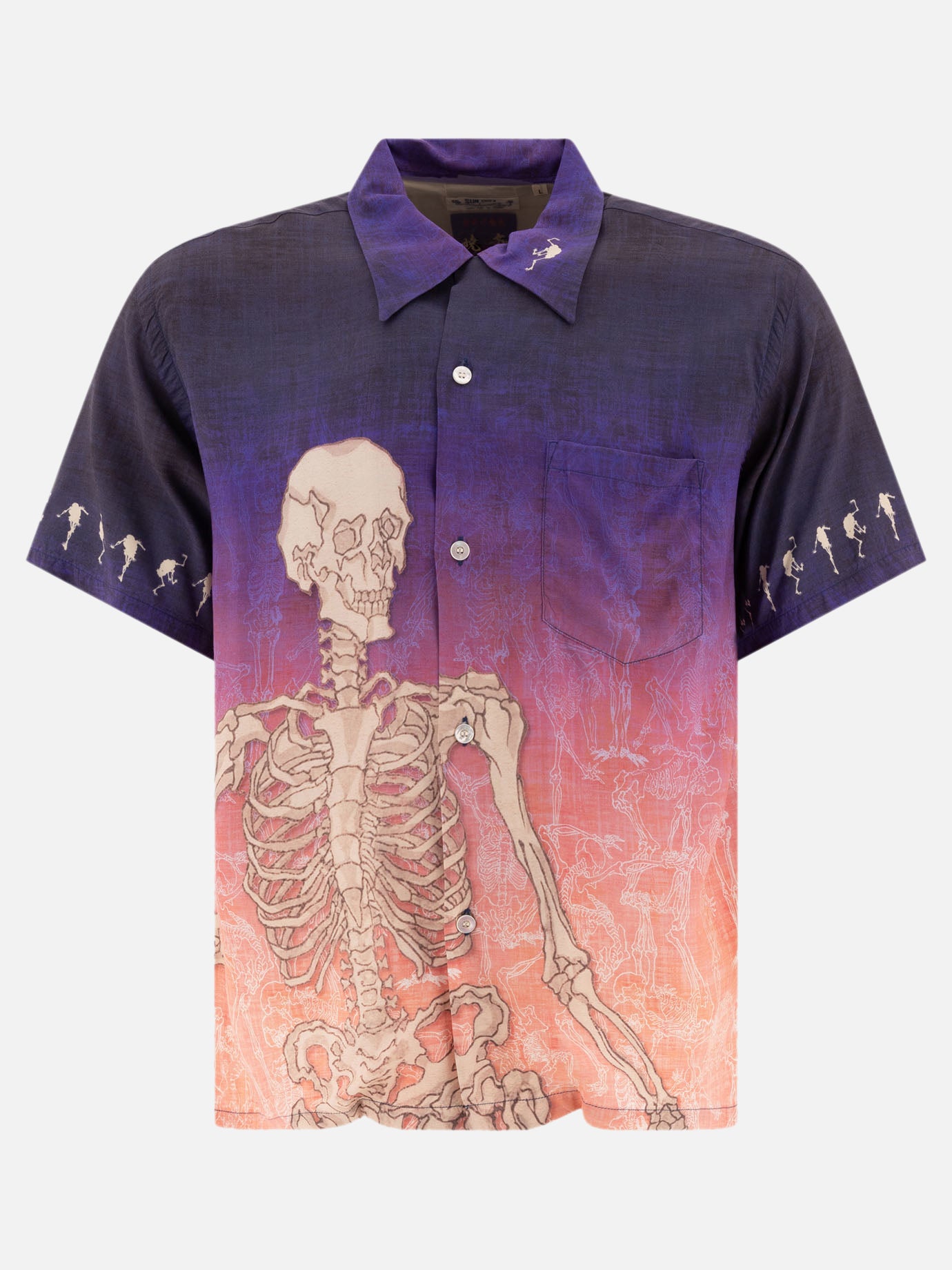 Sun Surf "Kyosai Manga" shirt Purple