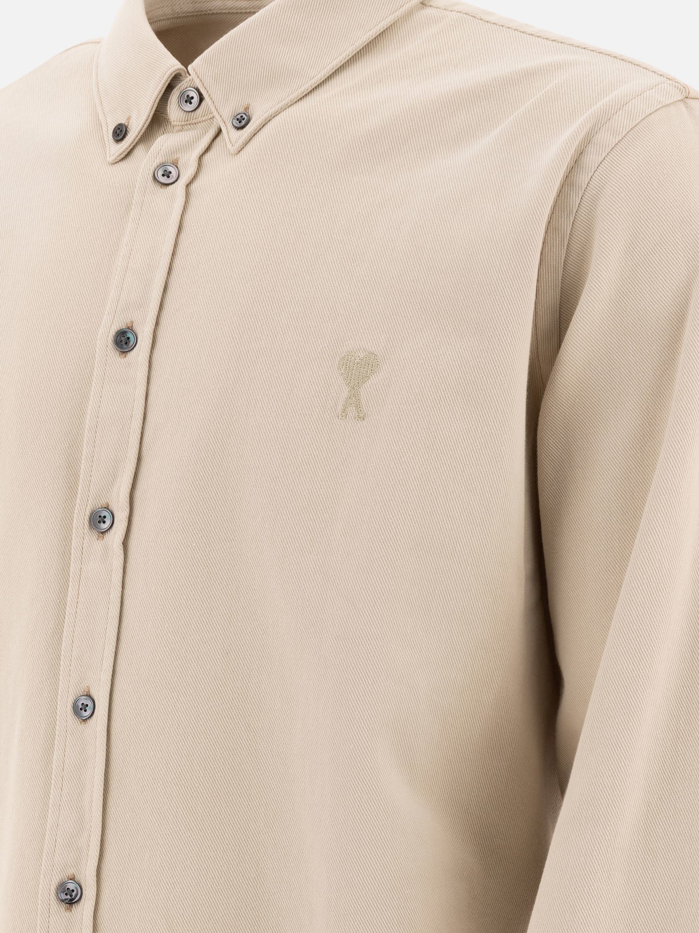 Ami Paris "Ami de Coeur" shirt Beige