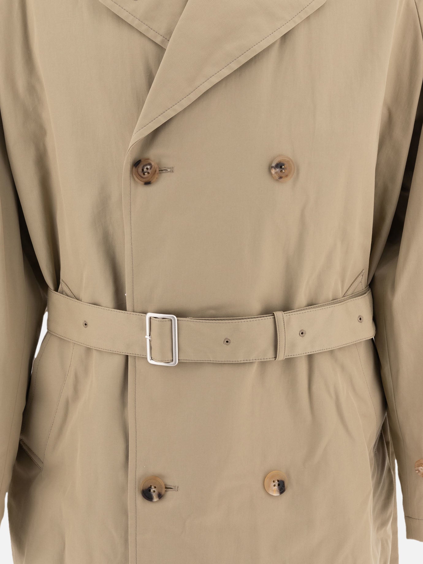 Comme Des Garçons Homme Belted trench coat Beige