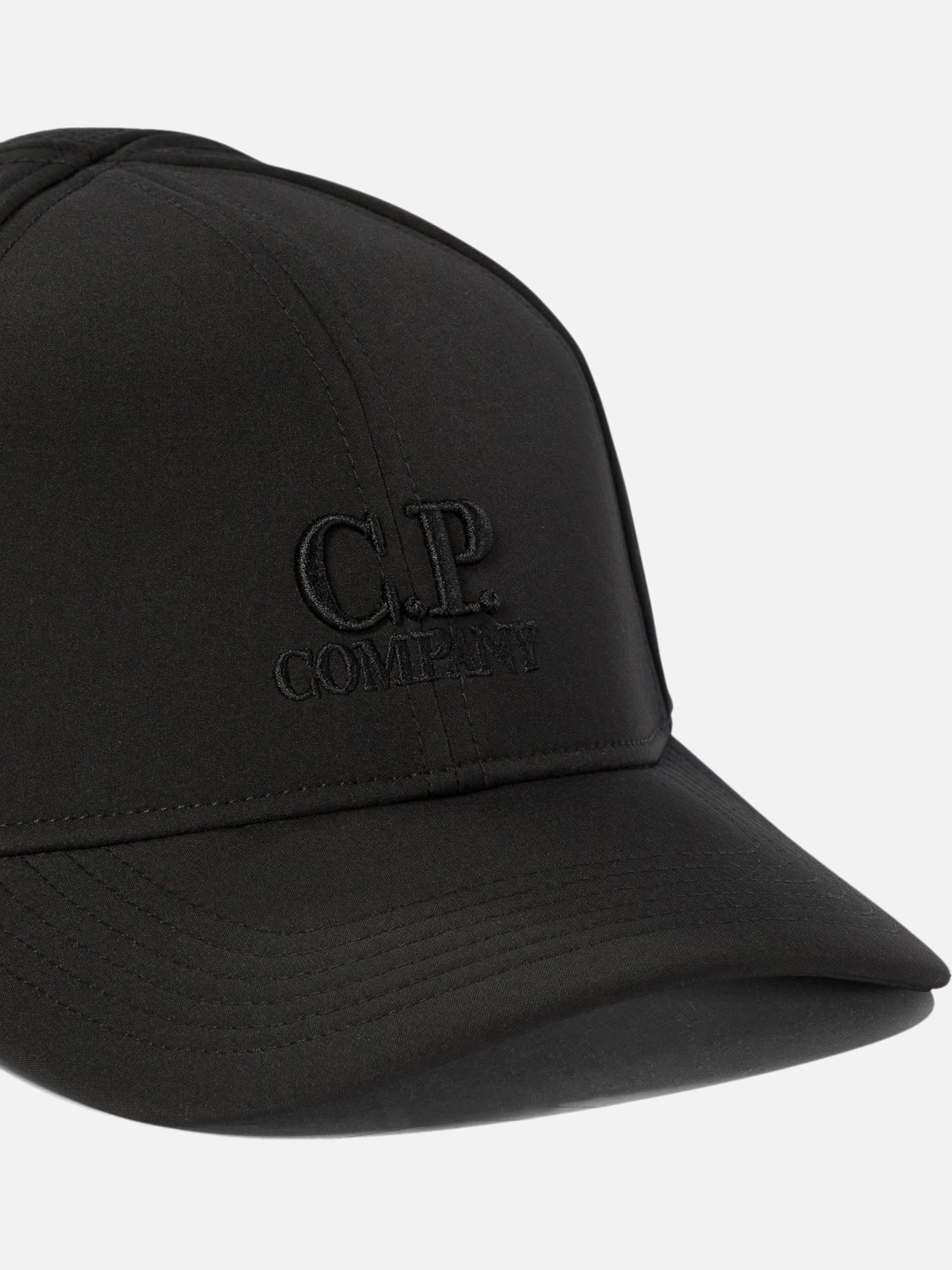 C.P. Company "C.P. Shell-R Logo" cap Black