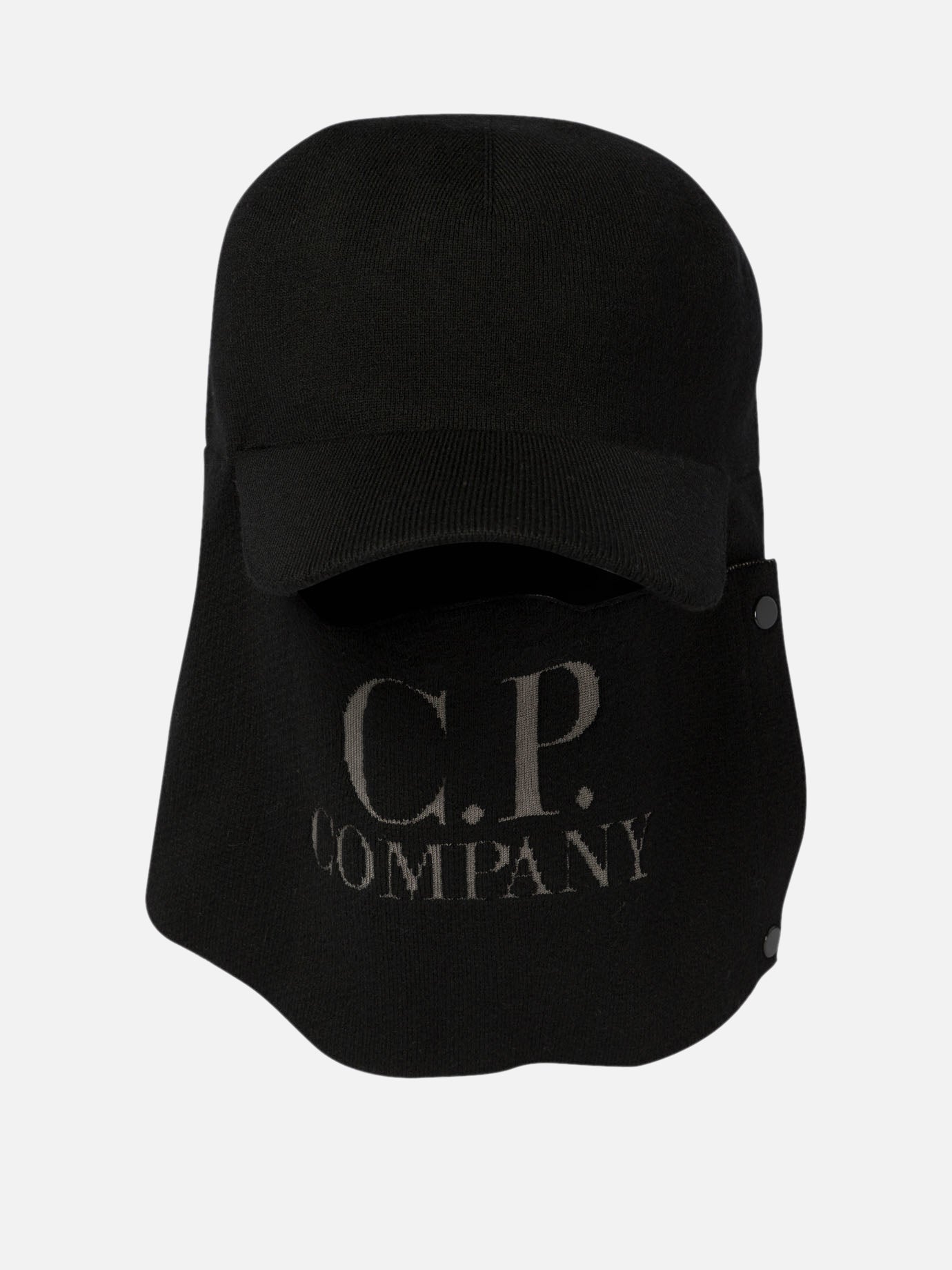 C.P. Company Extrafine merino wool hat Black