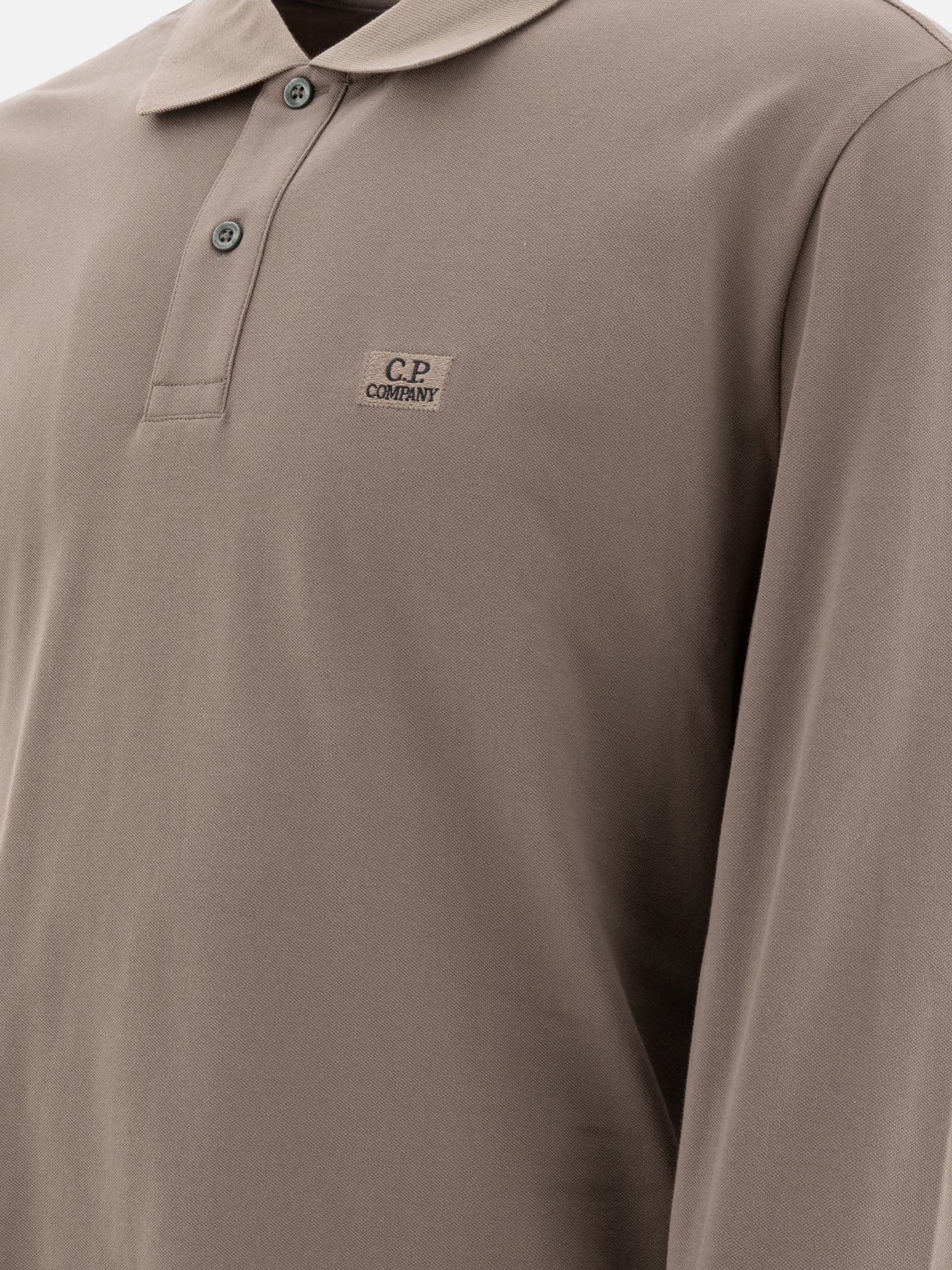 C.P. Company Stretch piquet polo shirt Brown