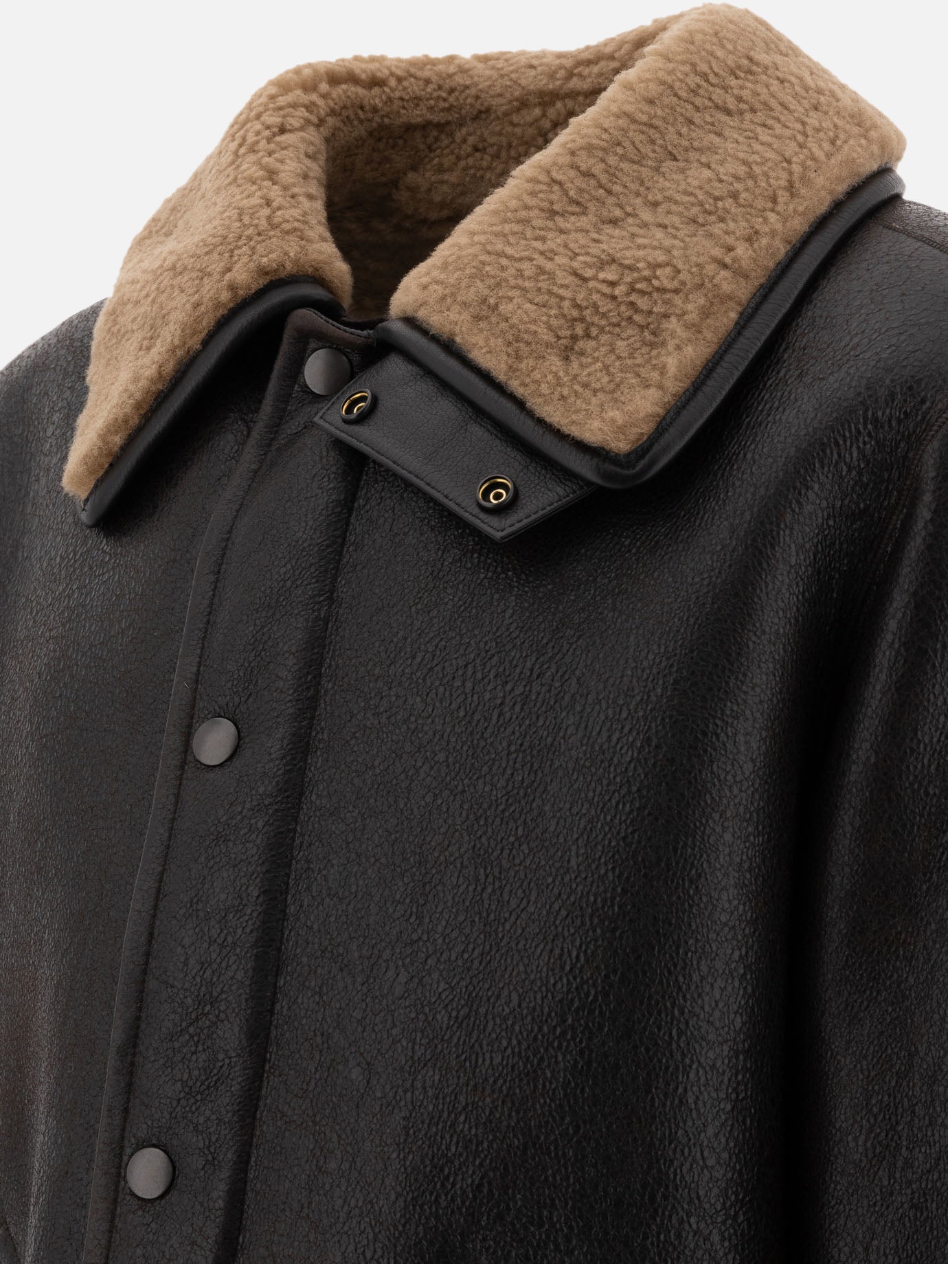 Lemaire Shearling jacket Brown