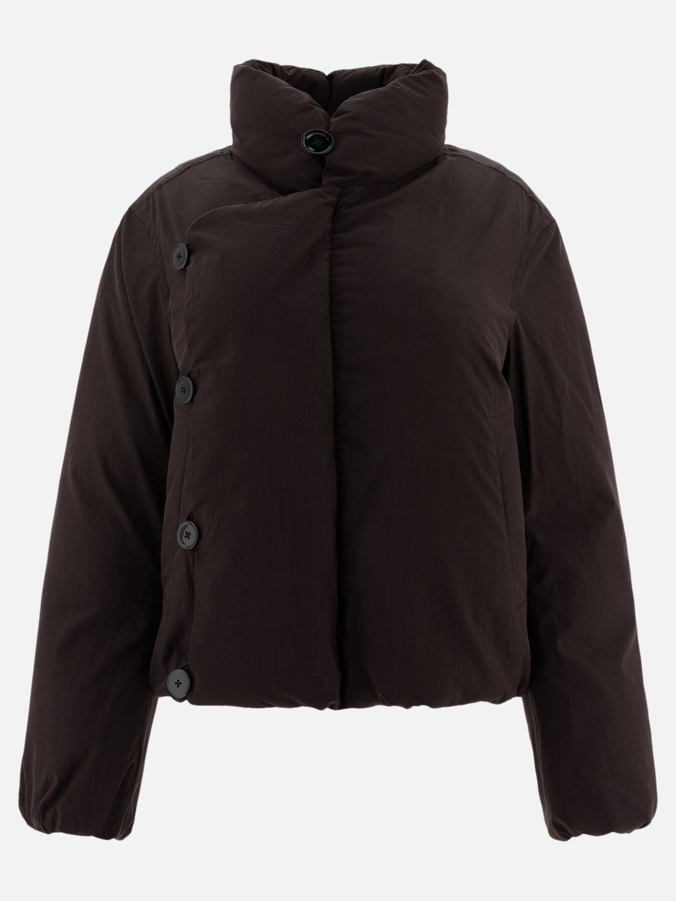 Lemaire Short puffer jacket Brown