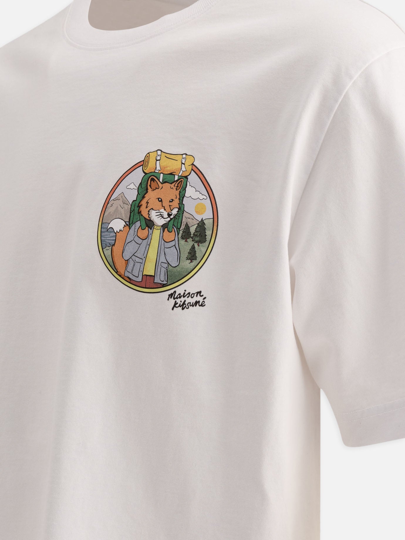 Maison Kitsuné "Rambling Fox" t-shirt White