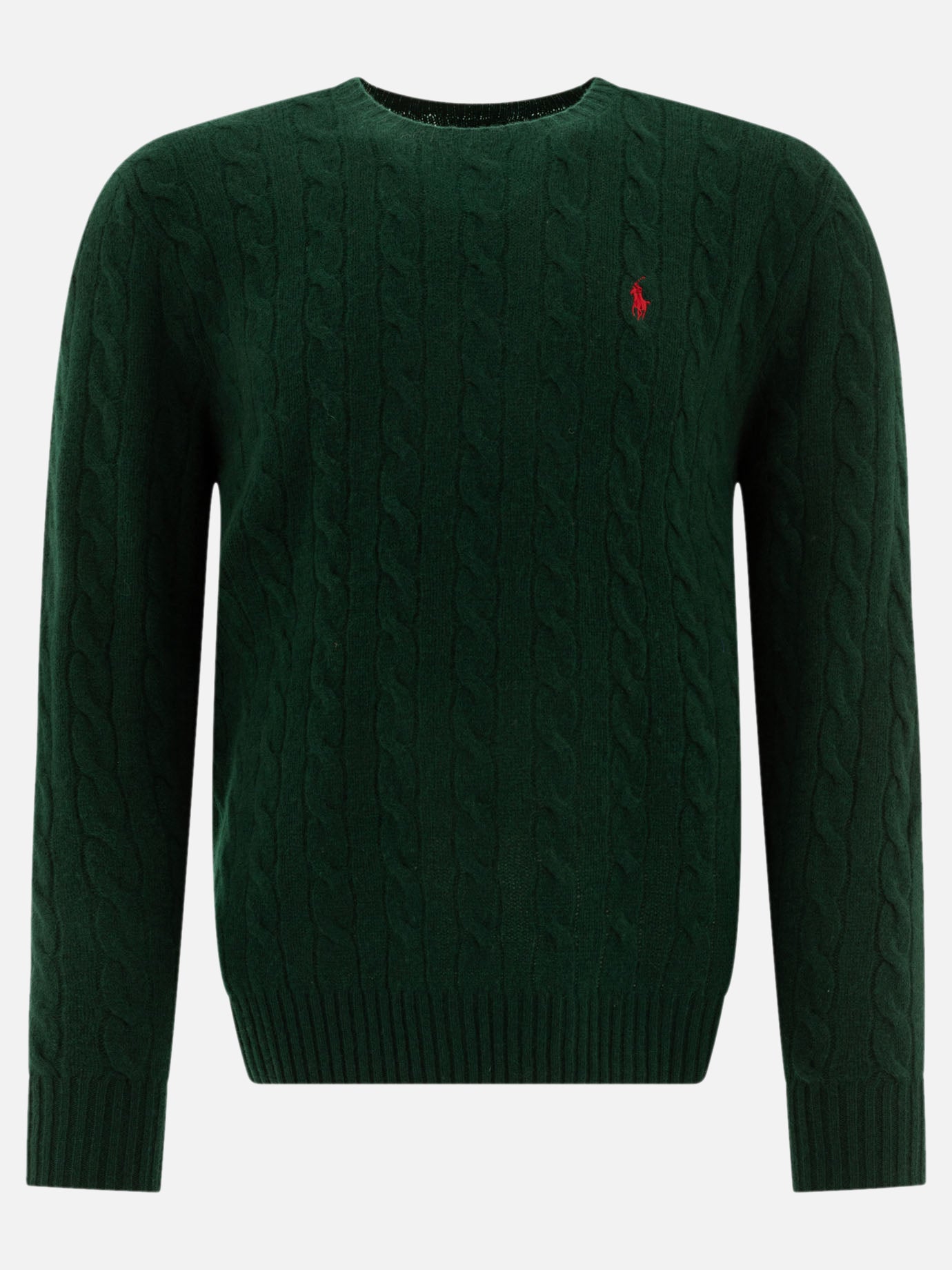 Polo Ralph Lauren "Pony" cable-knit sweater Green