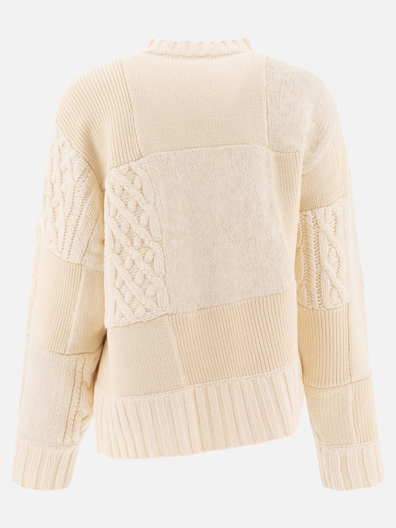 Sacai Patchwork cardigan White