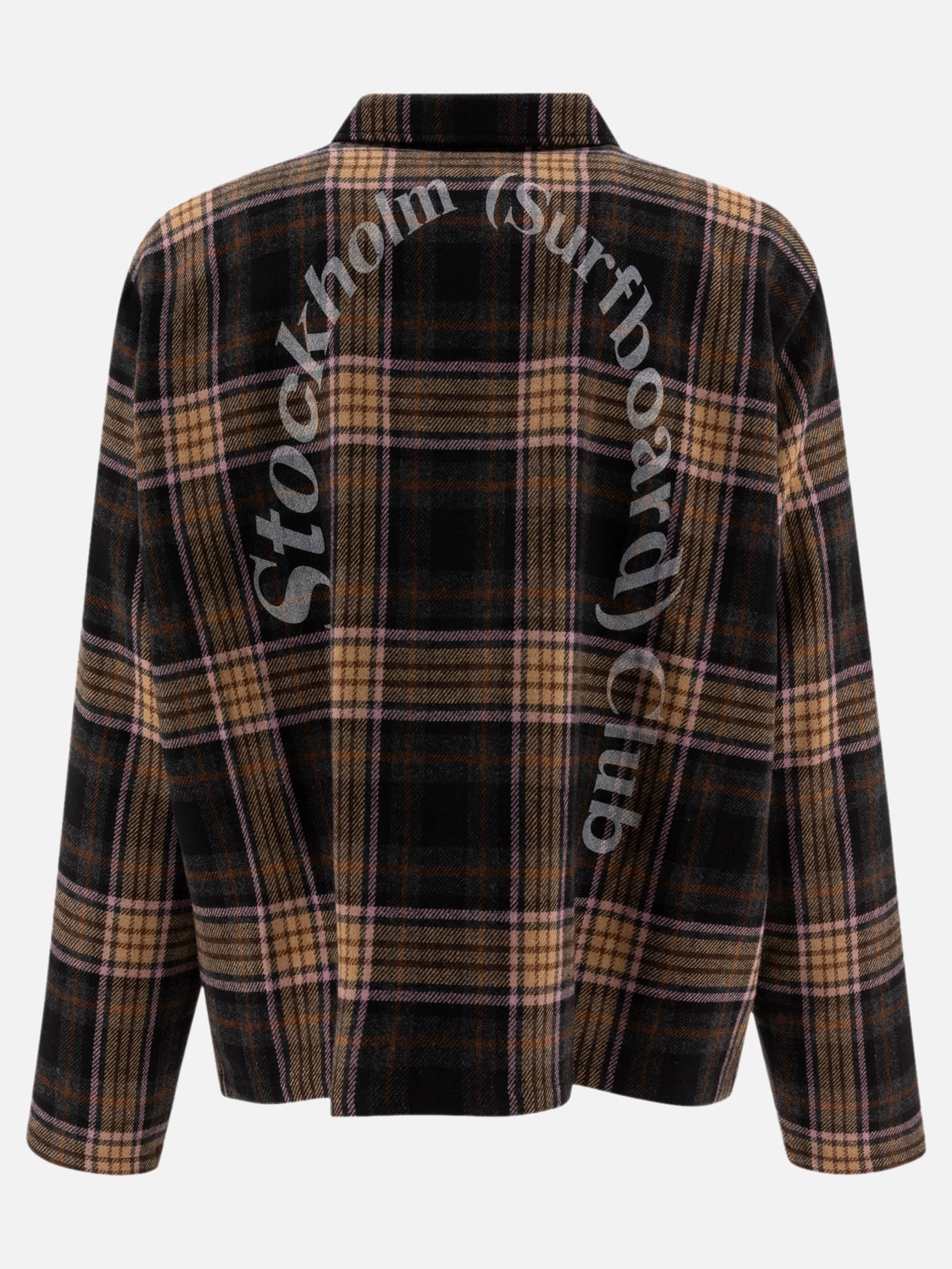 Stockholm Surfboard Club "Check" overshirt Brown