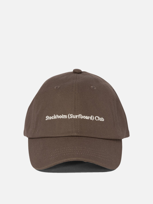 Stockholm Surfboard Club Baseball cap with embroidered logo Brown