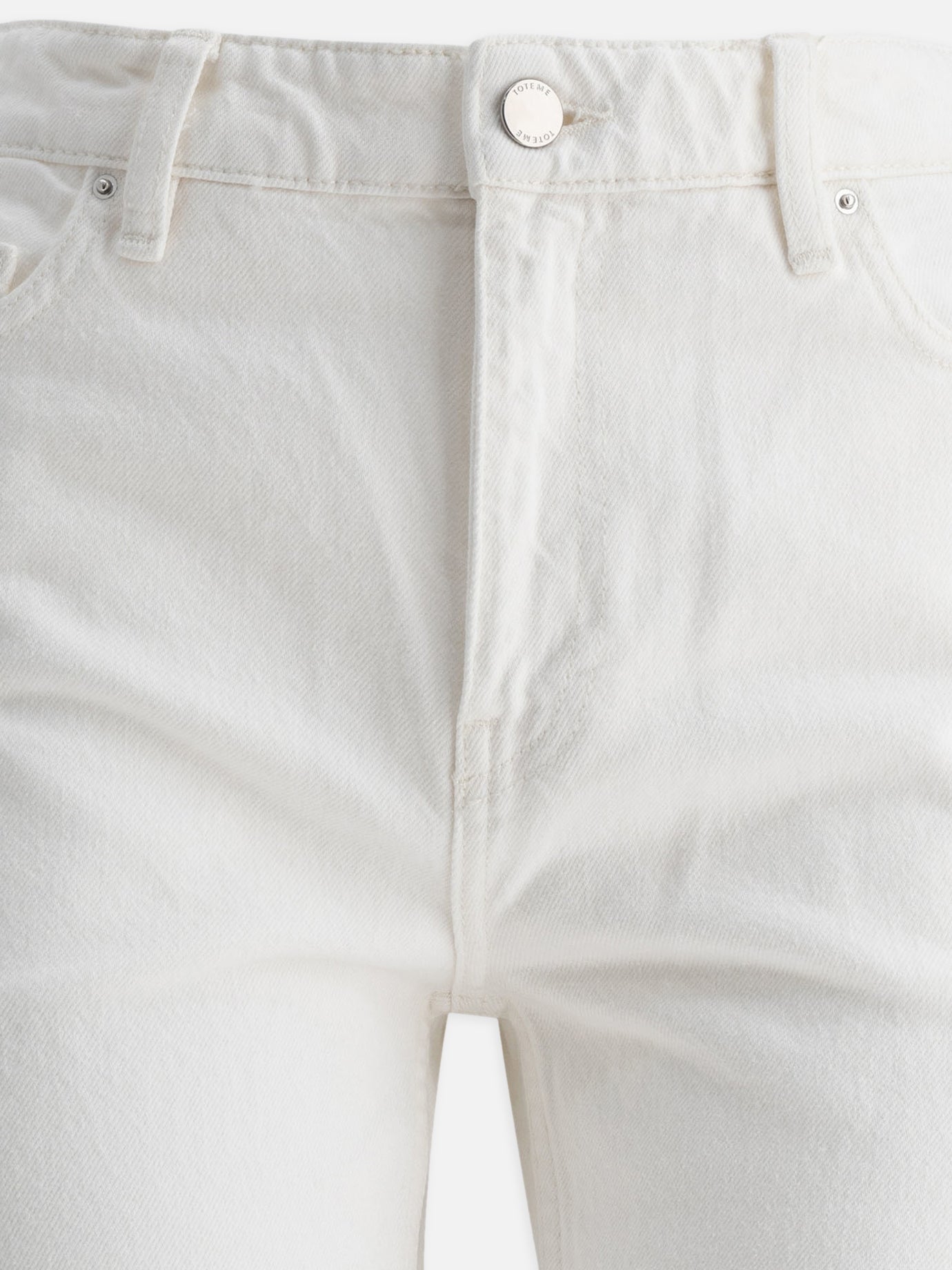 Toteme Low taper jeans White