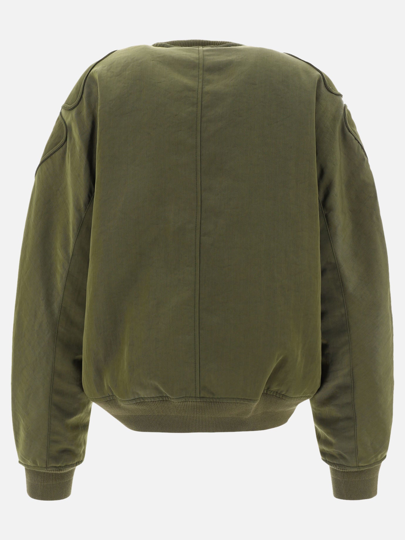 Bomber jacket with contrasting interior