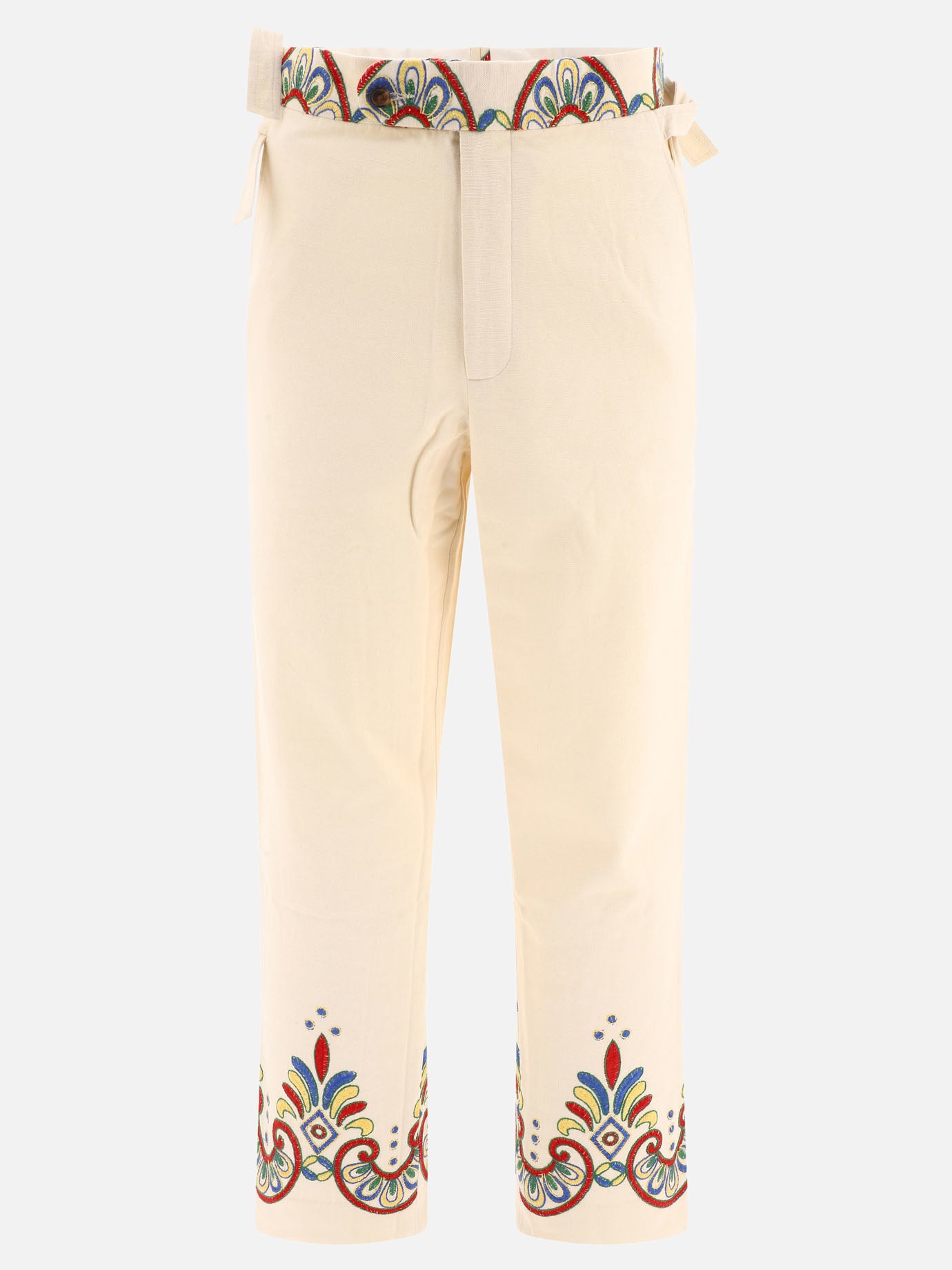 "Embroidered Carnival" trousers