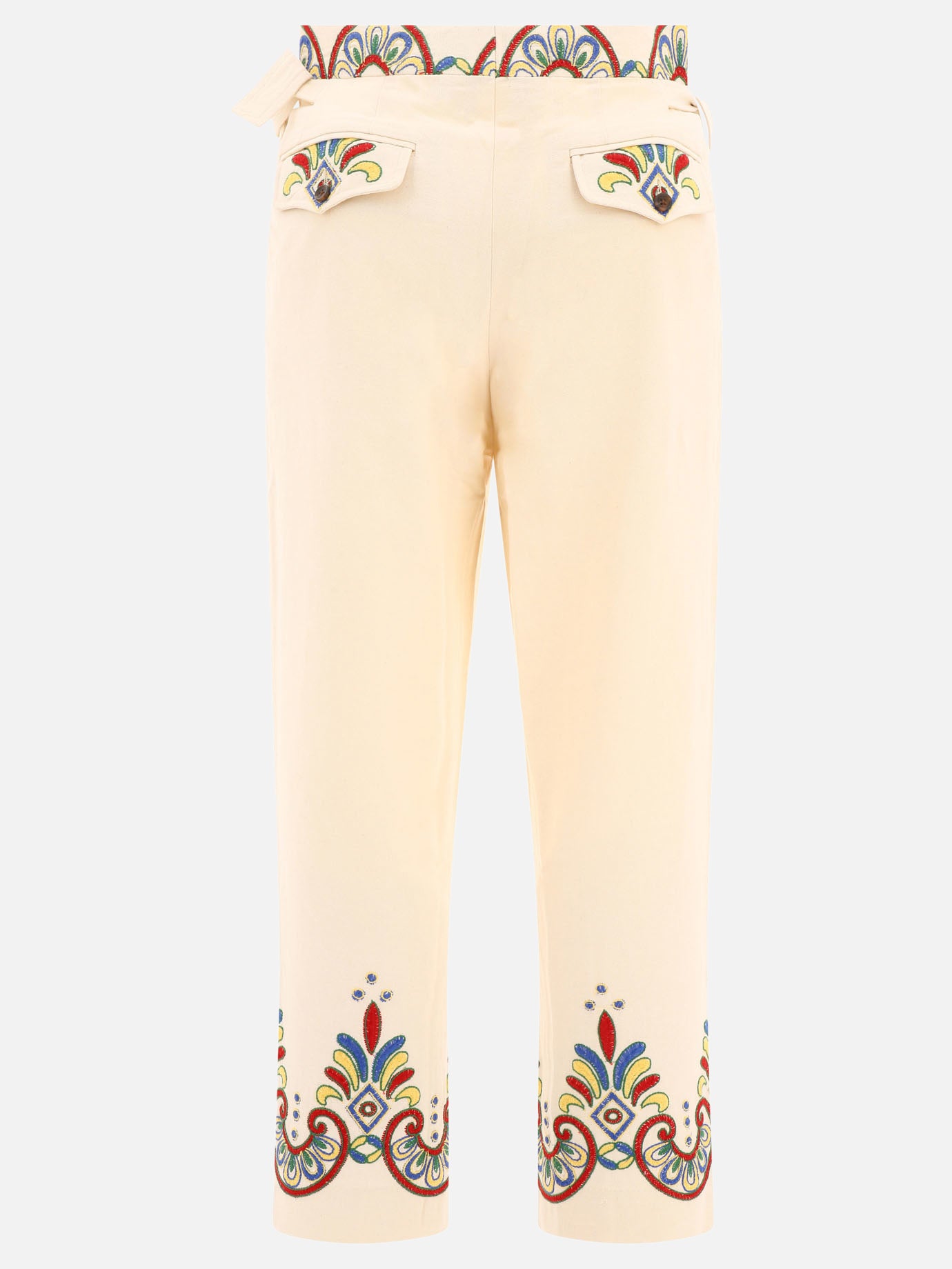 "Embroidered Carnival" trousers