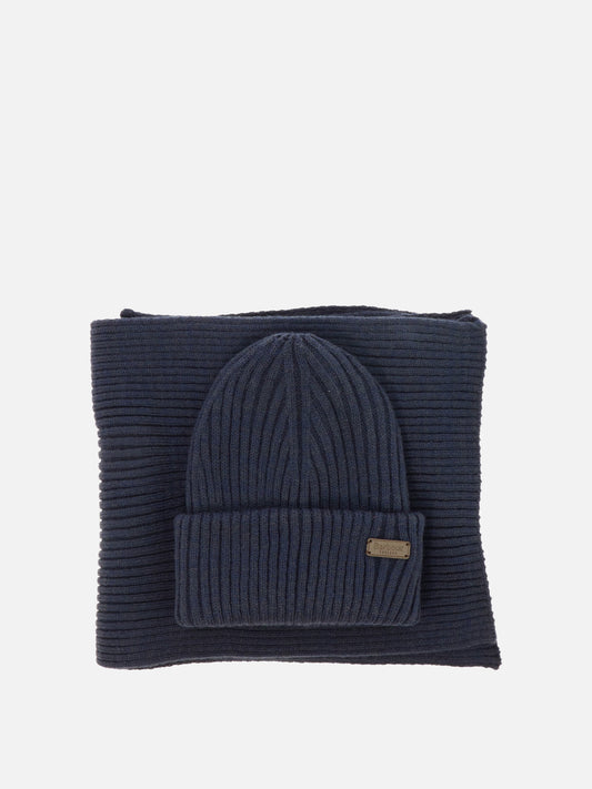 "Crimdon" scarf and beanie ribbed set