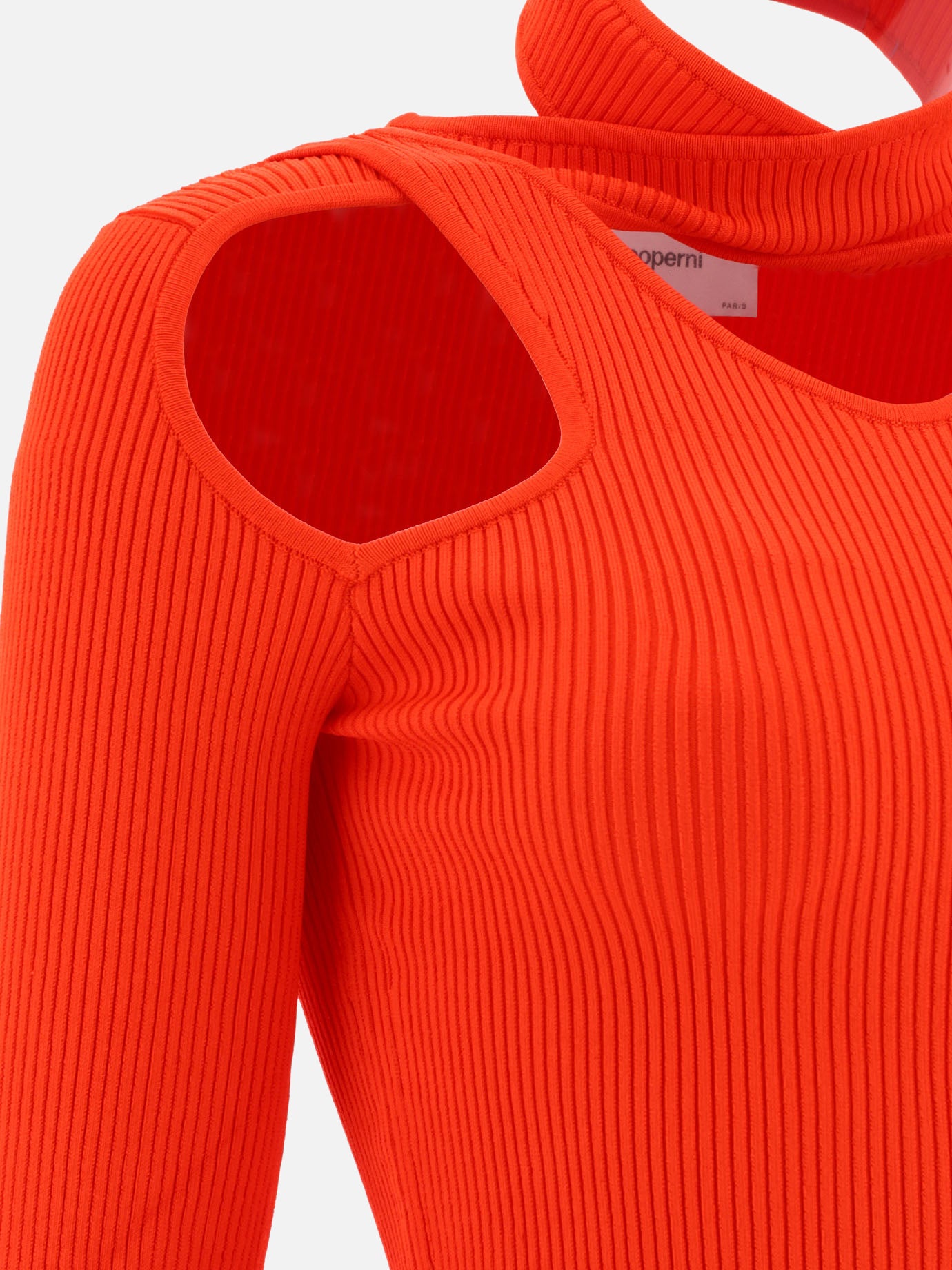Turtleneck with cut-out
