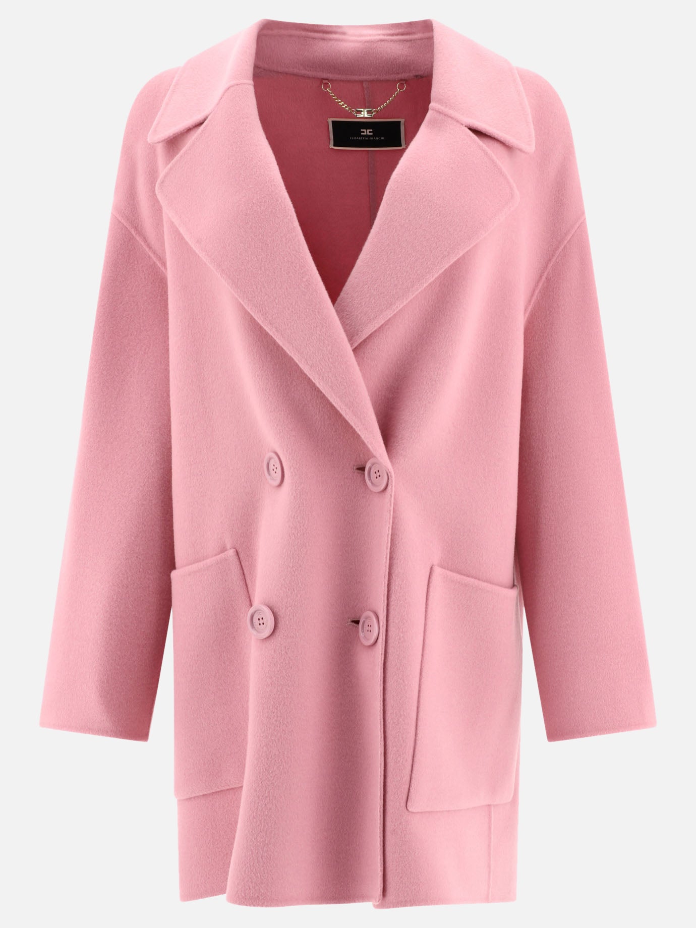 Refeer jacket-cut short wool coat