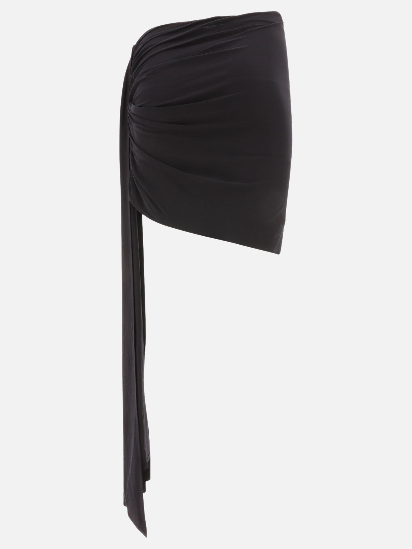 Asymmetrical sash skirt
