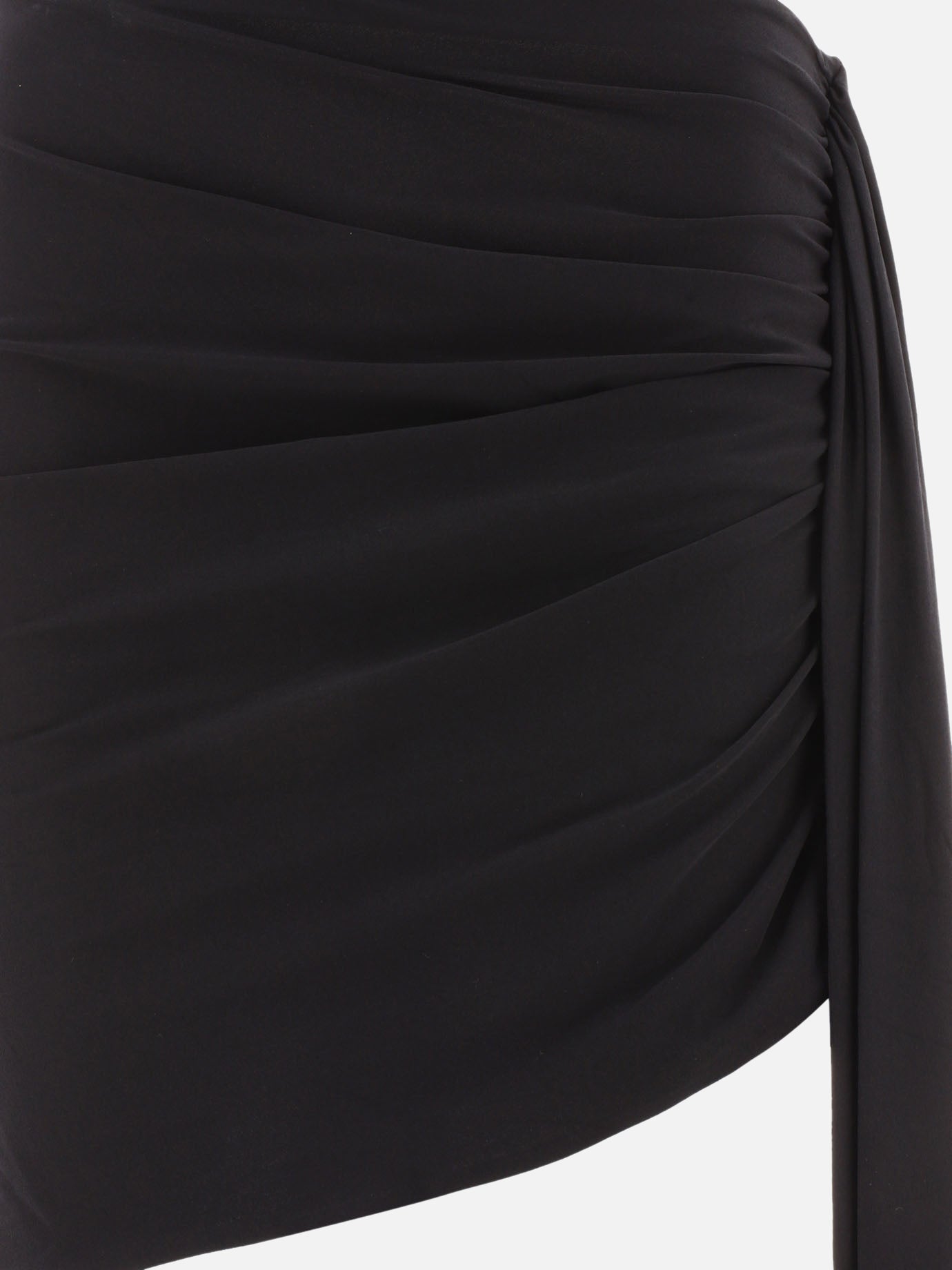 Asymmetrical sash skirt
