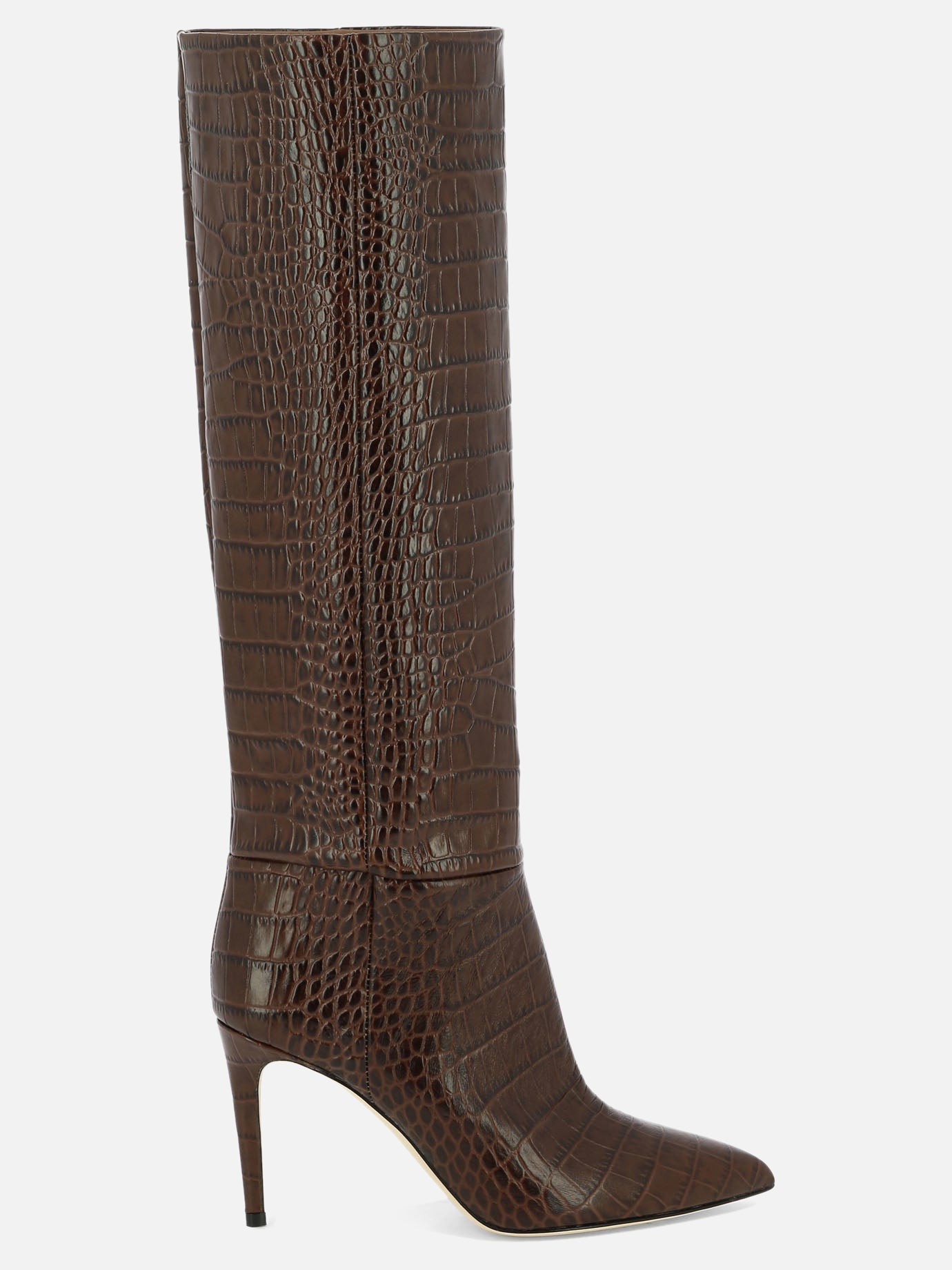 "Embossed Croco" boots