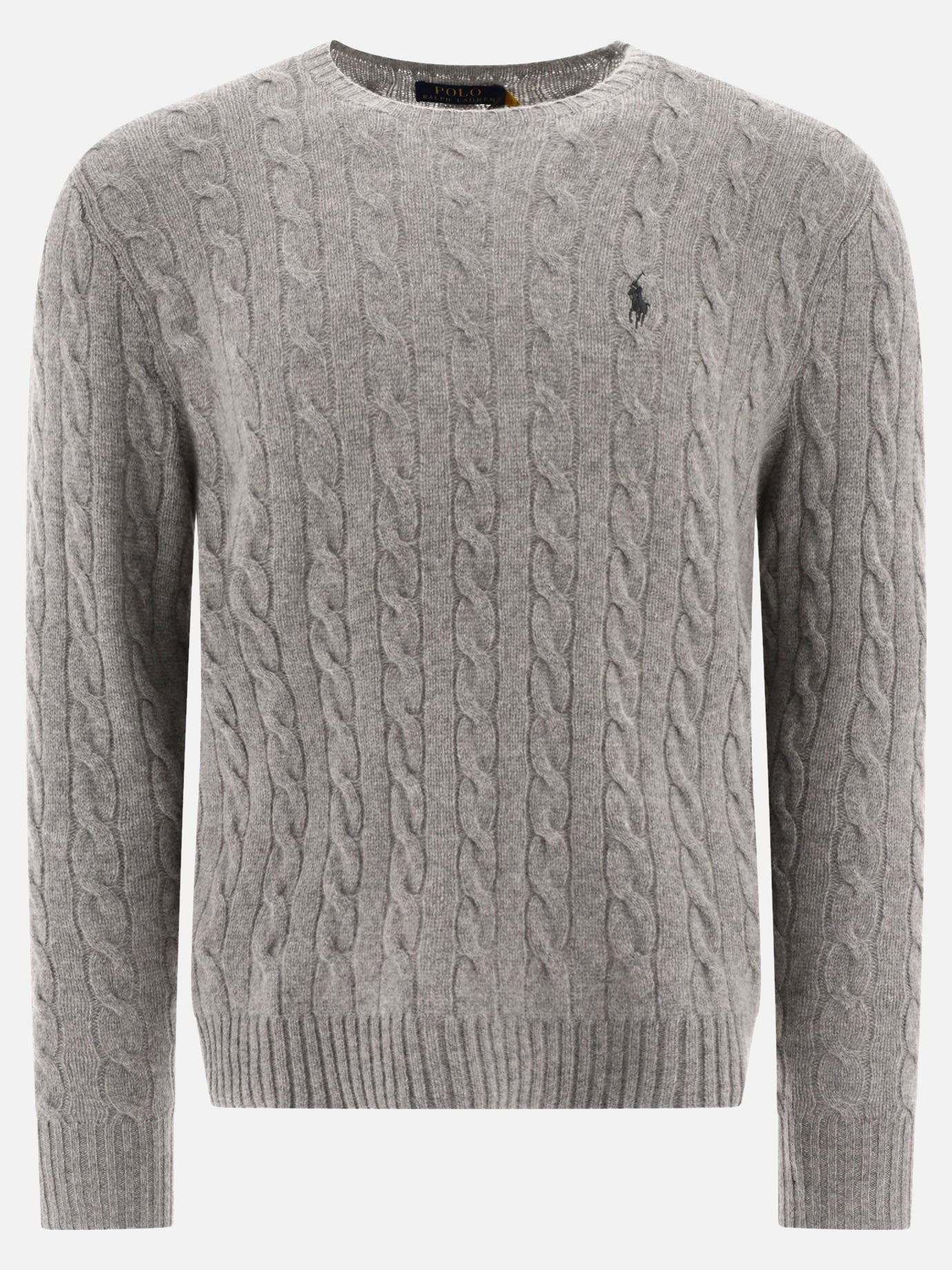 "Pony" cable-knit sweater