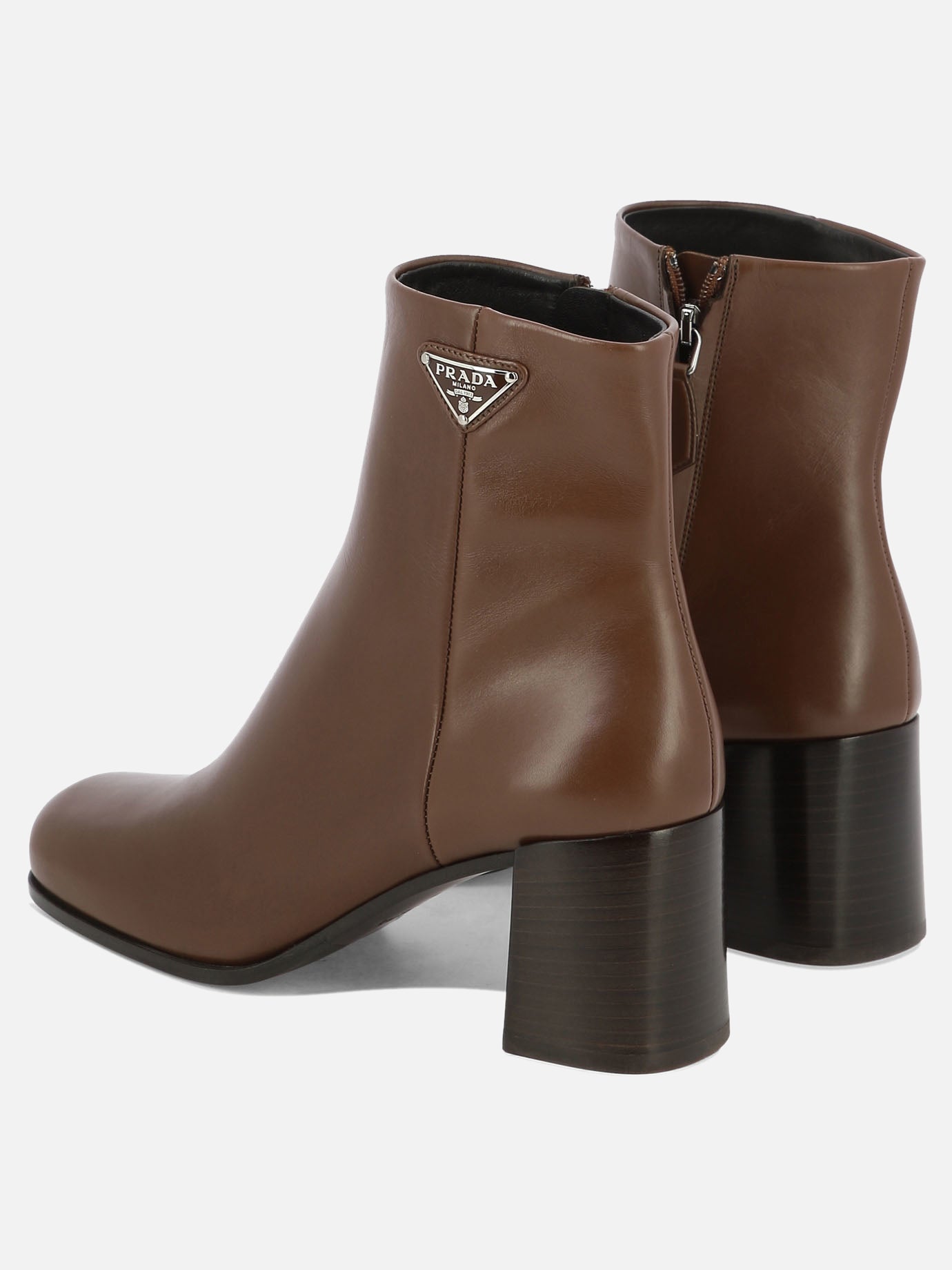 Ankle boots with triangle logo