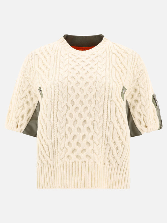 "Nylon Twill Mix" sweater